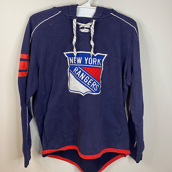 Vintage New York Rangers Skate String Hoodie dadshift